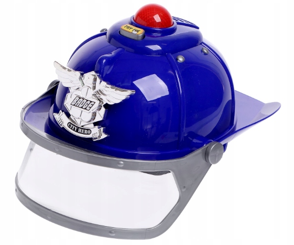 KASK POLICYJNY Z EFEKTAMI DŹWIĘKOWYMI ŚWIETLNYMI HEŁM MAŁY POLICJANT