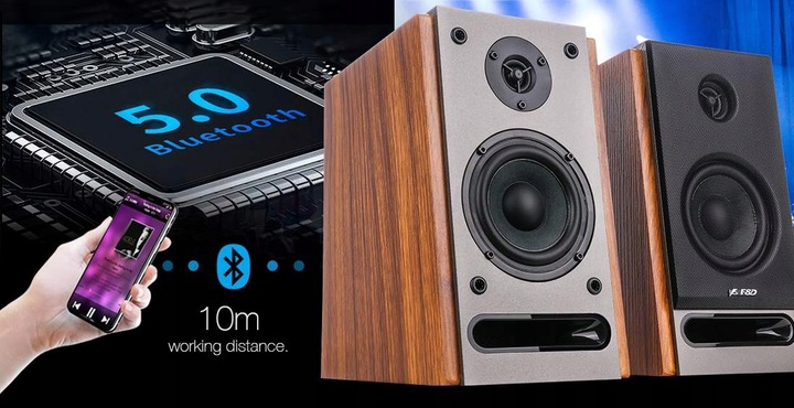 FENDA R27BT BLUETOOTH 5.0, OPTYK głośniki 50W 2.0, do komputera telewizora