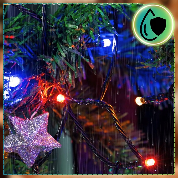 LAMPKI CHOINKOWE 1000 LED ZEWNĘTRZNE WEWNĘTRZNE MULTIKOLOR ŚWIĄTECZNE 70m
