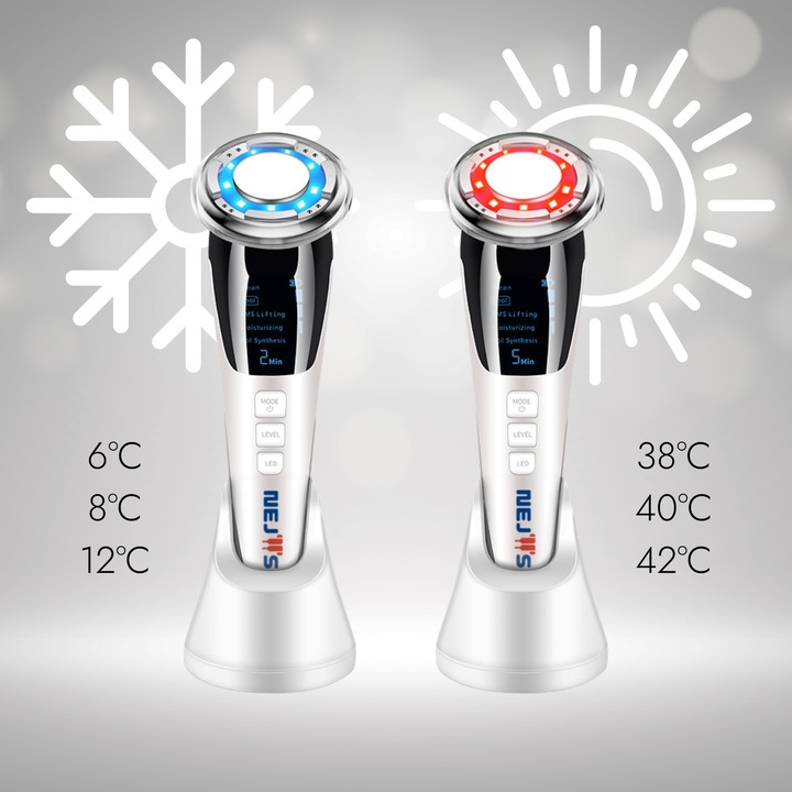 MEZOTERAPIA BEZIGŁOWA MASAŻER EMS TWARZY LIFTING 5w1 URZĄDZENIE DO MASAŻU