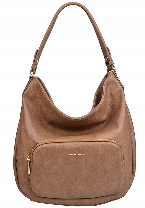 DAVID JONES TOREBKA damska worek wygodna NA RAMIĘ A4 z paskiem