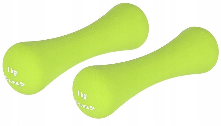 HMS Zestaw Hantli Ciężarków Żeliwnych Pokrytych Neoprenem Do Ćwiczeń 2x1 kg
