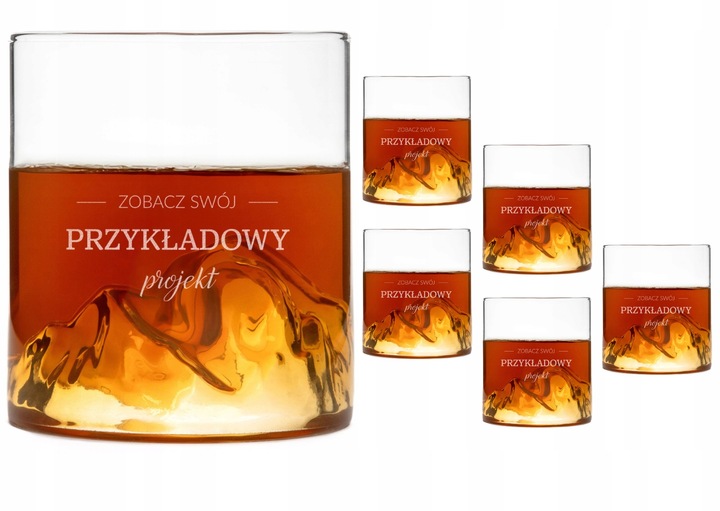 Zestaw szklanek do whisky 6szt. GRAWER upominek PREZENT DLA PARY MŁODEJ