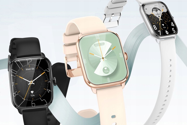 SMARTWATCH ZEGAREK DAMSKI ROZMOWY MENU PL PULS SPORT 2 PASKI SMART WATCH