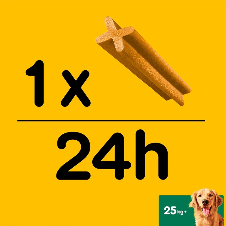 Pedigree Dentastix Przysmak Dentystyczny Dla Psów Dużych Ras 2 + 1 GRATIS