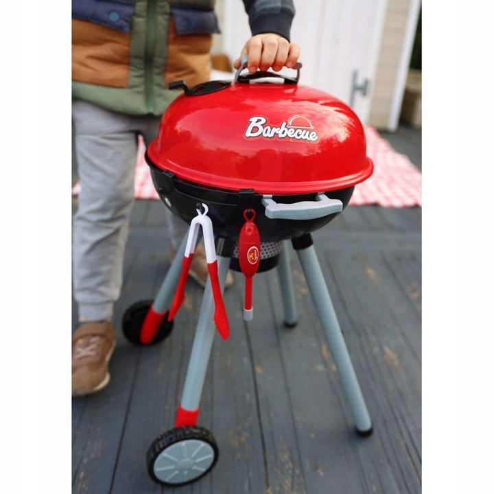 DUŻY INTERAKTYWNY GRILL DLA DZIECI ŚWIATŁO DŹWIĘK AKC OGRODOWY GOTOWANIE