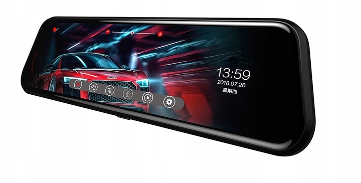 KAMERA DO SAMOCHODU 9,66 PRZÓD TYŁ REJESTRATOR JAZDY W LUSTERKU WIDEO 10