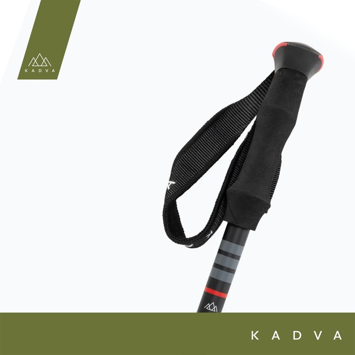 Kije turystyczne KADVA Torre szary 65-135cm KARBONOWE SYSTEM QUICK LOCK