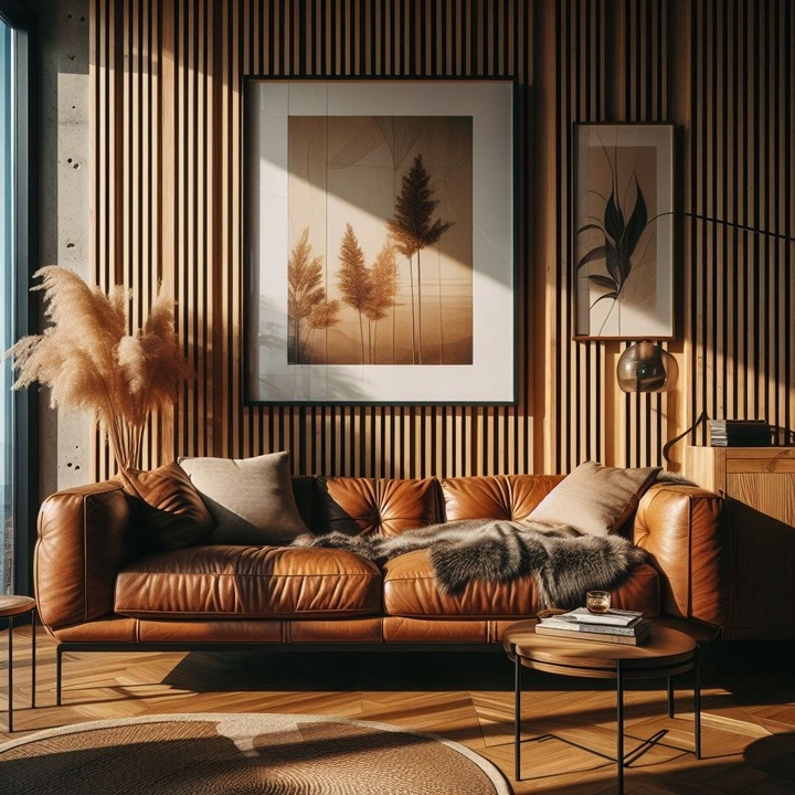 LAMELE NA FILCU 46x275 ŚCIENNE PANEL AKUSTYCZNE DĄB NATURALNY WOTAN INNE