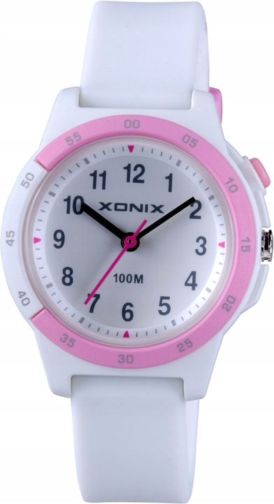 MAŁY Dziecięcy ZEGAREK XONIX WSKAZÓWKOWY Podświetlana Tarcza WODOSZCZELNY