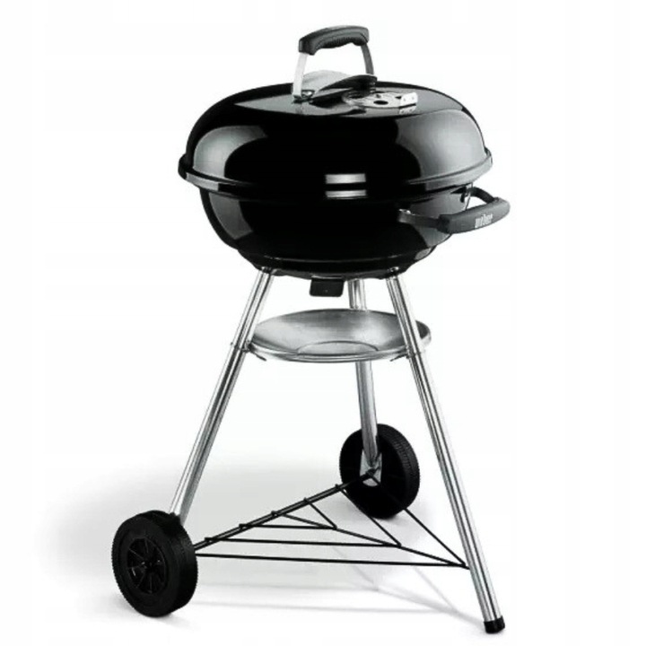 Okrągły GRILL WĘGLOWY z pokrywą ogrodowy grill Weber Compact Kettle 47cm