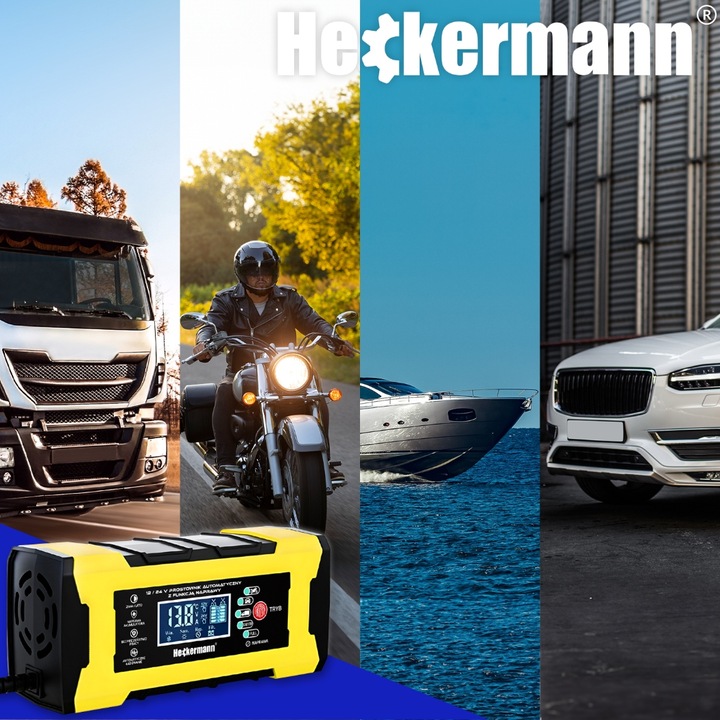 PROSTOWNIK SAMOCHODOWY DO AKUMULATORÓW Z FUNKCJĄ NAPRAWY 12V 5A 24V 10A
