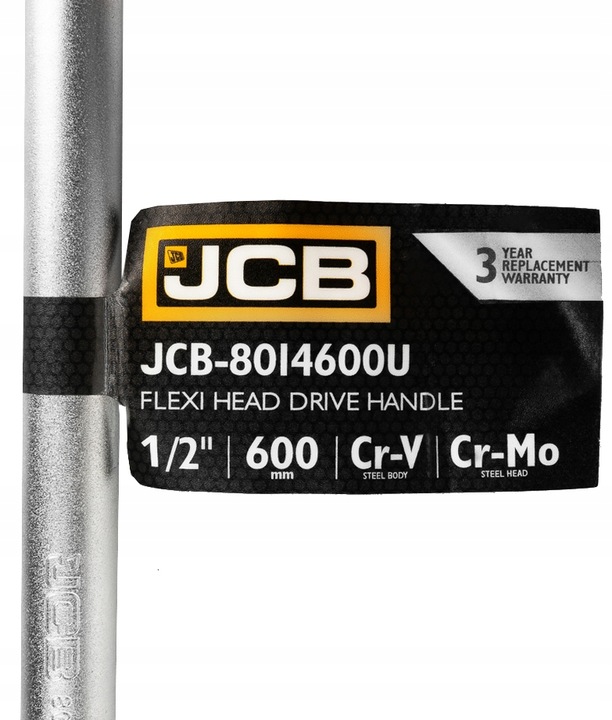 POKRĘTŁO PRZEGUBOWE ŁAMANE UCHYLNE 1/2" 600MM DŁUGIE CR-V DO NASADEK JCB