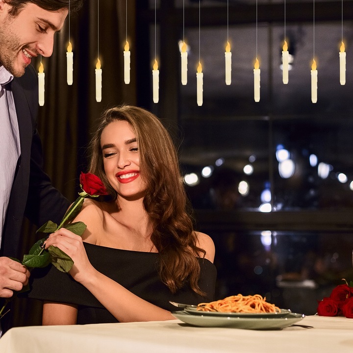 12szt Lewitujące Świece Led Z Pilotem Zdalnego Sterowania Świece Na Baterie