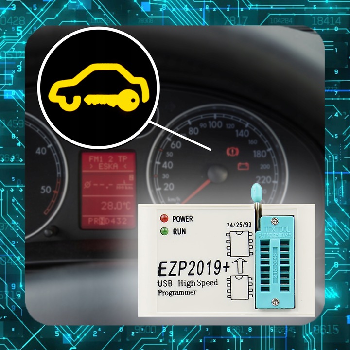 Zestaw Uniwersalny Programator EEPROM i Flash EZP2019+USB SPI EPROM BIOS