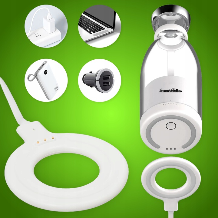 Ręczny Blender Stojący SmoothieBoo - Bezprzewodowy USB