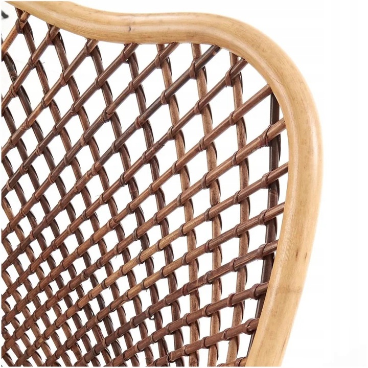 Krzesło Tarasowe do Ogrodu Balkonowe K336 z Rattanu z Podłokietnikami Boho
