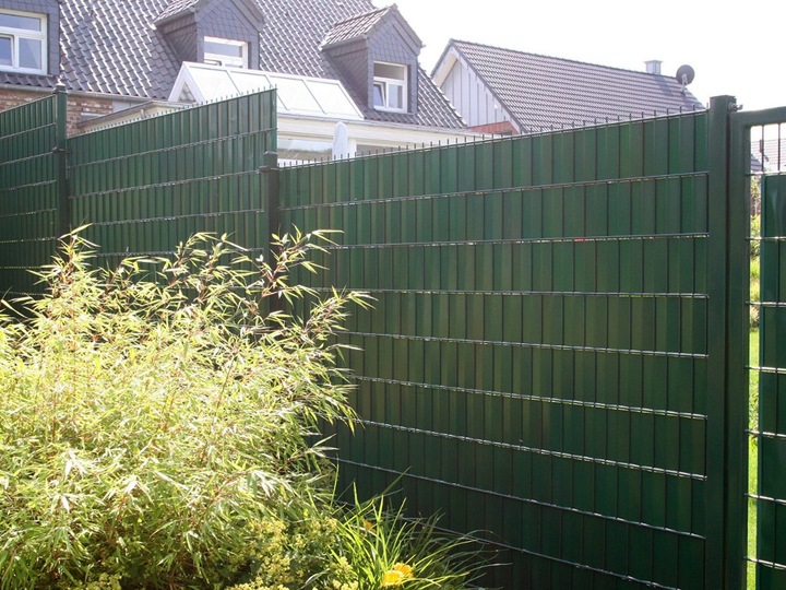 Taśma ogrodzeniowa ZIELONA 19 cm x 35 m OSŁONA NA OGRODZENIE PANELOWE PŁOT