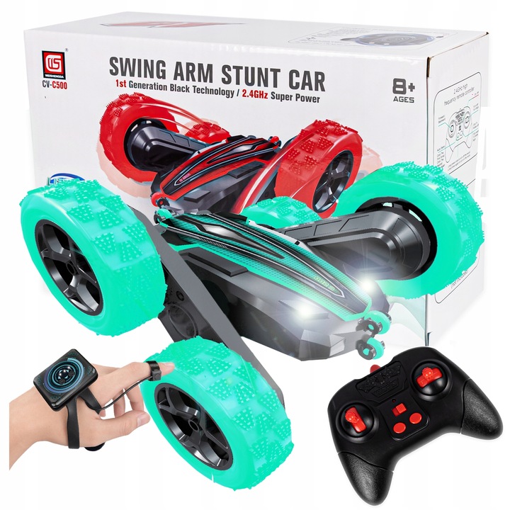 TWISTER STEROWANY RĘKĄ GESTEM SAMOCHÓD KASKADERSKI AUTO OBROTY + PILOT