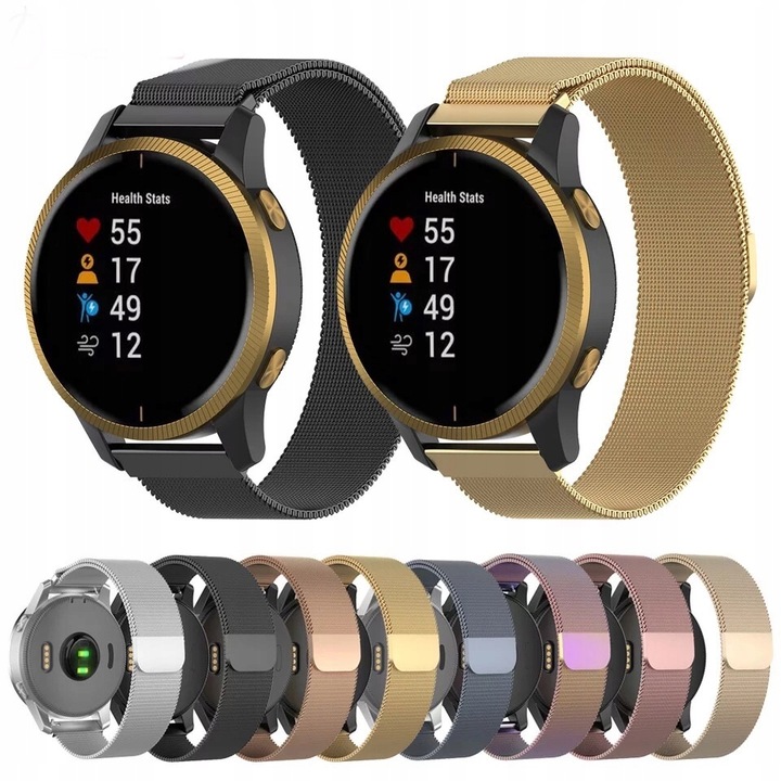 PASEK DO GARMIN Vivomove/Vivoactive 3 5 Venu SQ 2 PLUS Move 3 Style Luxe HR