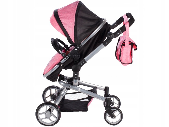 WÓZEK 2W1 GŁĘBOKI SPACERÓWKA DLA LALEK GONDOLA Składany + TORBA