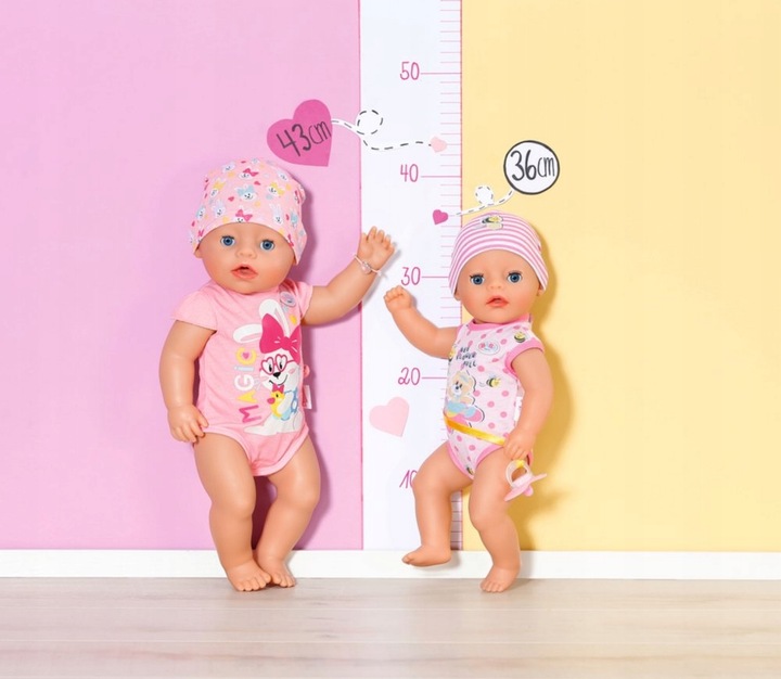 Baby born Lalka Interaktywna Lena 7 Funkcji Bobas Niemowlę Dziewczynka