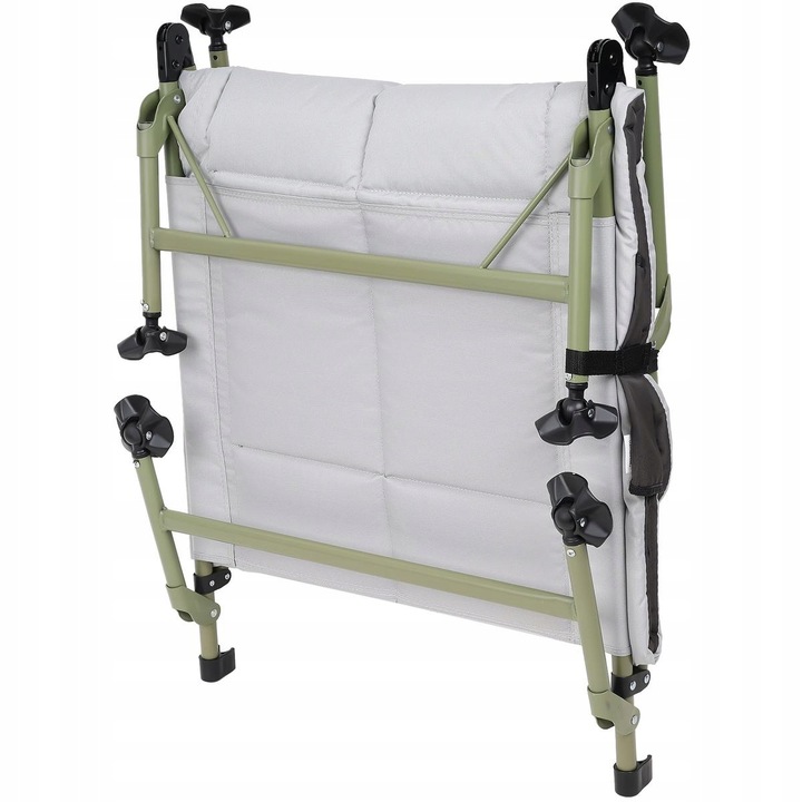 Leżak Solidne Składane Łóżko Turystyczne Kempingowe Regulowane Polowe 190cm