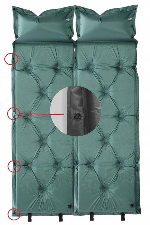 MATA SAMOPOMPUJĄCA Z PODUSZKĄ SPORTVIDA MATERAC KARIMATA TURYSTYCZNA