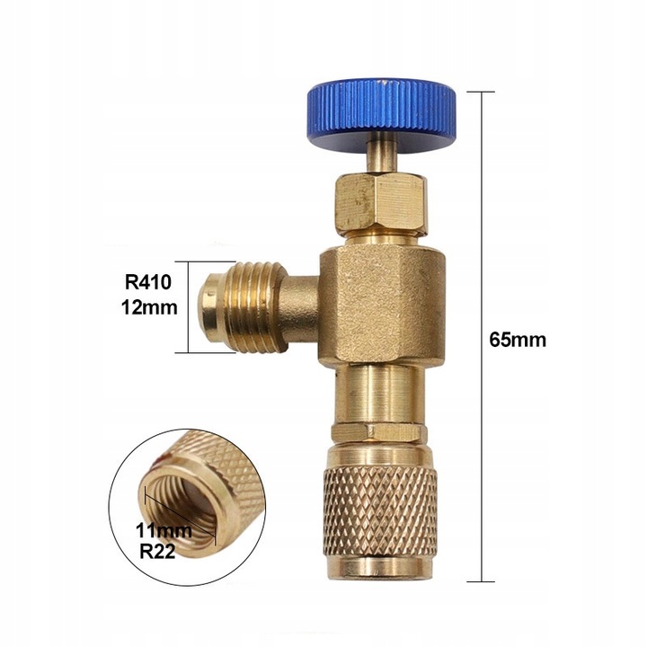 ZAWÓR DO NAPEŁNIANIA UKŁADÓW CHŁODNICZYCH R410 R32
