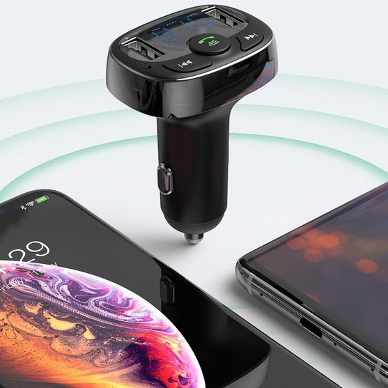Baseus Ładowarka samochodowa Transmiter Bluetooth