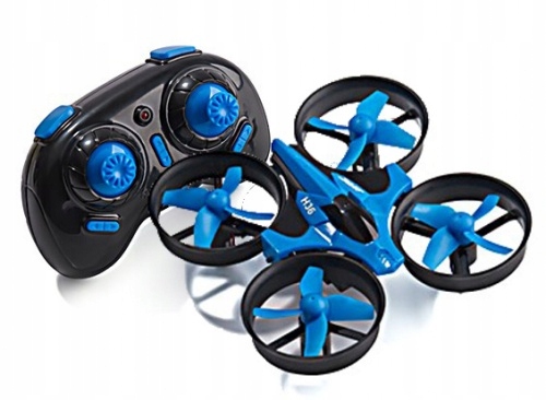 Mini Dron RC JJRC H36 mini 2.4GHz 4CH niebieski PREZNET DLA DZIECKA !