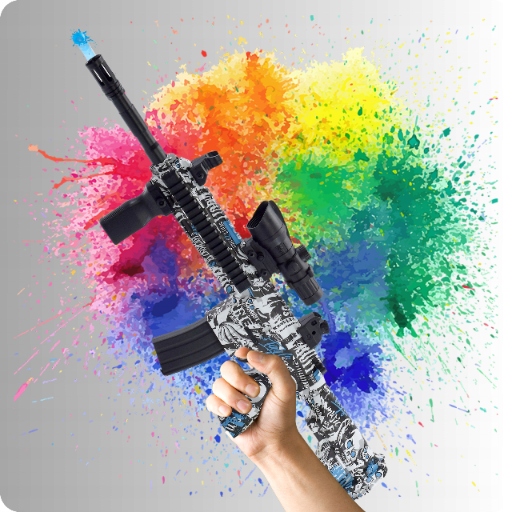 BEZPIECZNY WIELKI KARABIN NA KULKI ŻELOWE AUTOMAT MASZYNOWY PISTOLET BROŃ