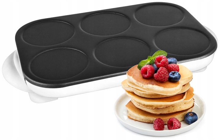 PATELNIA do naleśników NALEŚNIKARKA Pancakes 1500W NON STICK 6 SZT MOCNA