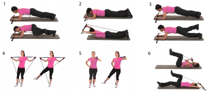 DRĄŻEK DO PILATESU BAR KIJ DO ĆWICZEŃ GUMY OPOROWE EKSPANDERY Z DRĄŻKIEM