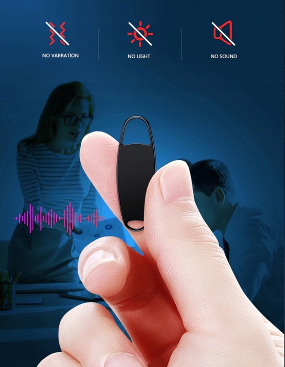 MINI DYKTAFON PENDRIVE URUCHAMIANY NA GŁOS 32GB HQ