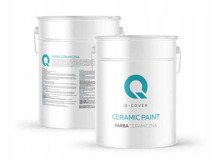 FARBA BIAŁA DO ŚCIAN CERAMICZNA CERAMIC 10L GŁĘBOKI MAT ŚNIEŻNA BIEL +WAŁEK