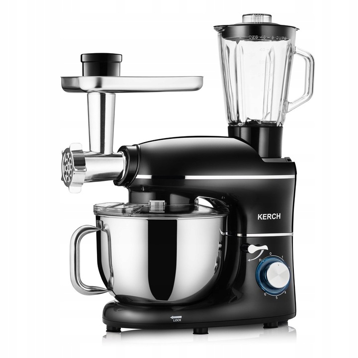 ROBOT KUCHENNY PLANETARNY MIKSER Z MISĄ KERCH ROTARY 4000W BLACK 6,2L