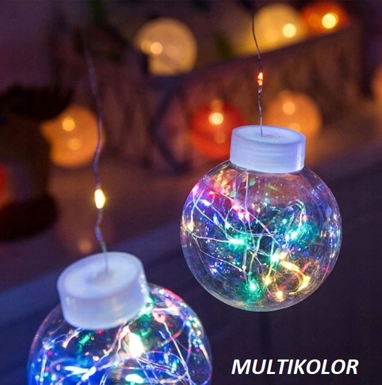 KULE WISZĄCE LAMPKI CHOINKOWE KURTYNA MIKRO LED