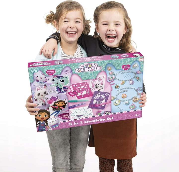 Totum Koci Domek Gabi 3w1 zestaw kreatywny do robienia bransoletek mozaika