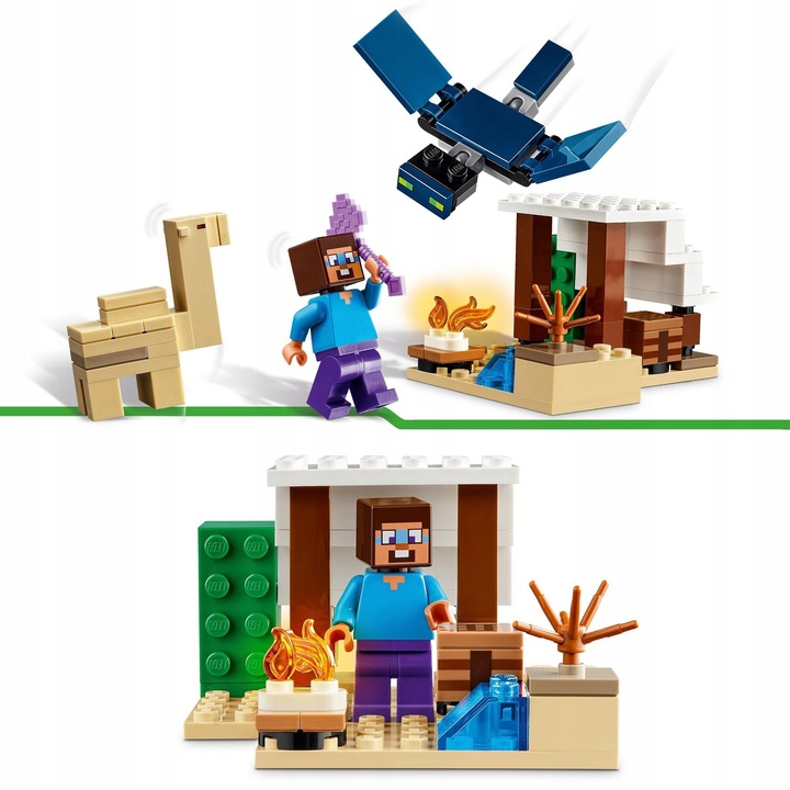 LEGO MINECRAFT Loch szkieletów 21189+Pustynna wyprawa Steva 21251 MAINCRAFT