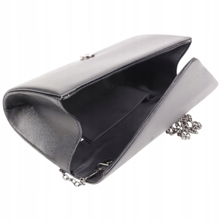 TOREBKA DAMSKA KOPERTÓWKA WIZYTOWA NA RAMIĘ TOREBKI ELEGANCKIE CZARNE