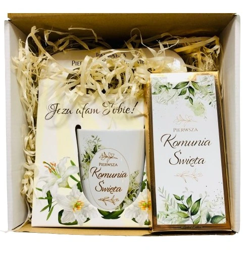 Prezent Na Komunie Pamiątka I Komunii Upominek Kubek Czekolada Limitowana