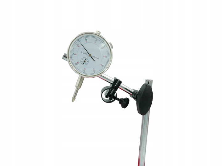 CZUJNIK ZEGAROWY + STATYW DO SPRAWDZANIA BICIA TARCZ Z KOŃCÓWKAMI W WALIZCE