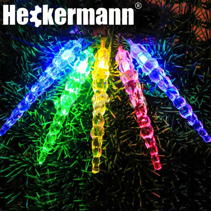 LAMPKI ZEWNĘTRZNE I WEWNĘTRZNE ŚWIĄTECZNE SOPLE 216 LED Z EFEKTEM ŚWIATEŁKA