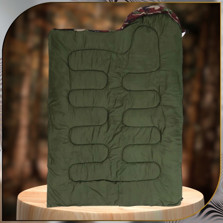 Śpiwór zimowy dziecięcy turystyczny puchowy wojskowy dla dziecka ultralekki