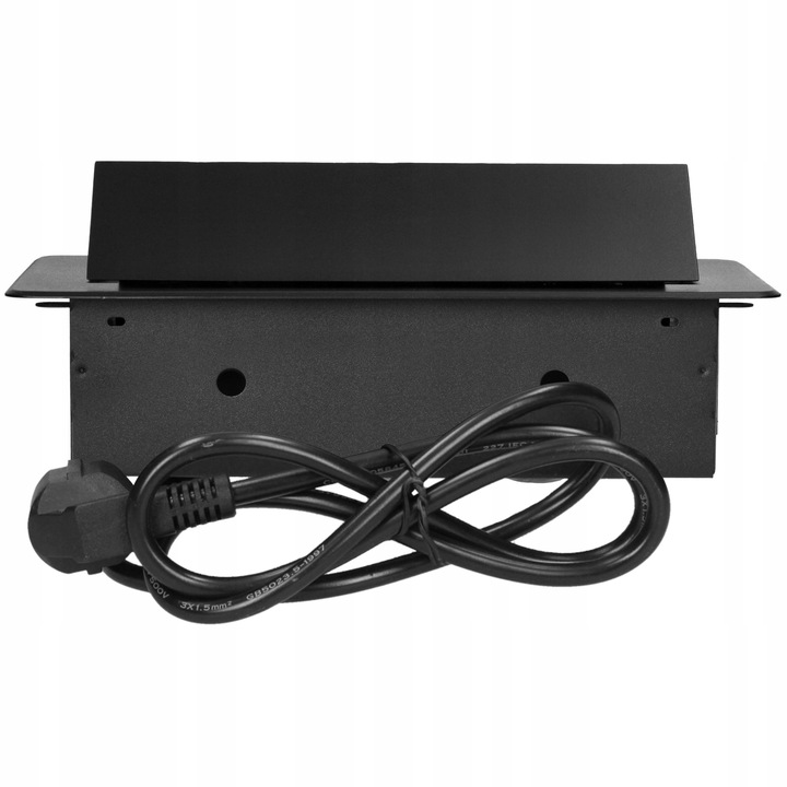 GNIAZDO CHOWANE WPUSZCZANE W BLAT NABLATOWE 2x 230V Z ŁADOWARKĄ USB-C 1,5m