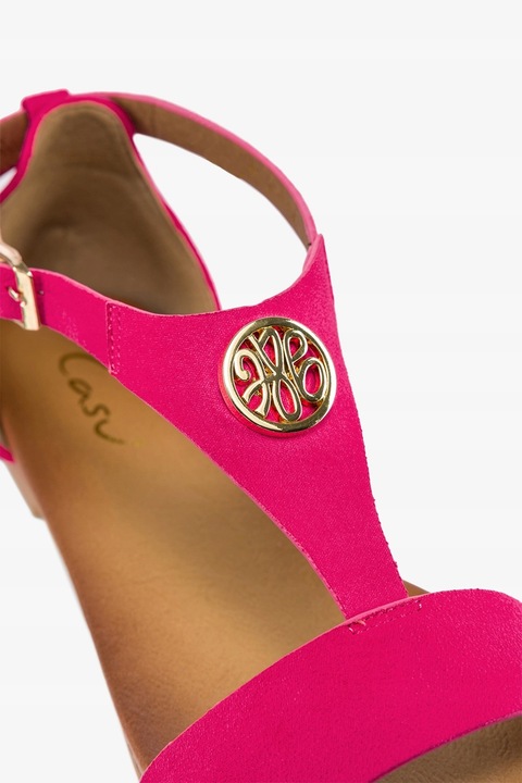 SANDAŁY DAMSKIE Z MODNĄ OZDOBĄ LEKKIE PŁASKIE Z ZAKRYTĄ PIĘTĄ NA LATO r 41