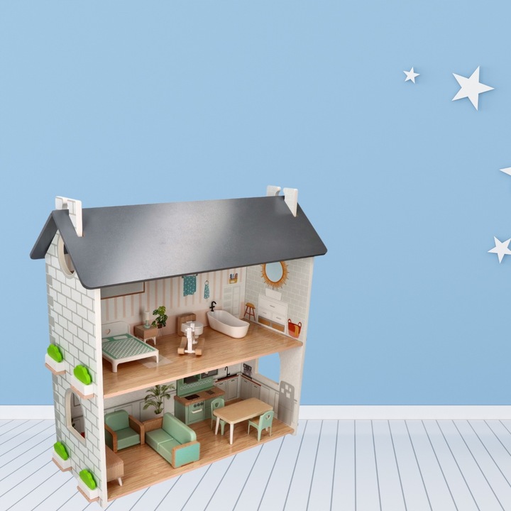 Domek dla lalek duży Przytulny