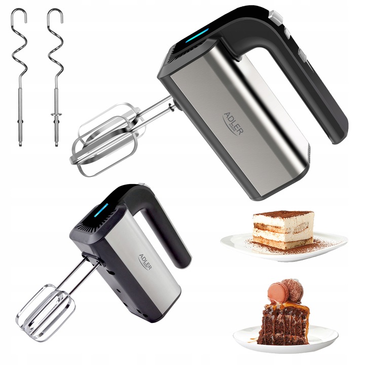 MIKSER RĘCZNY ROBOT KUCHENNY TURBO 800W 5 BIEGÓW