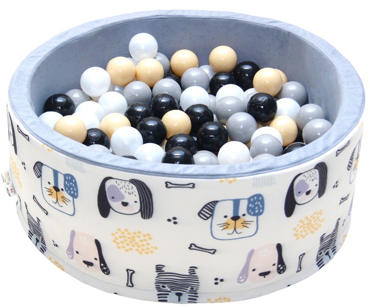 Suchy basen z piłkami kulkami 200szt dla dzieci piłeczkami 80x30 kojec